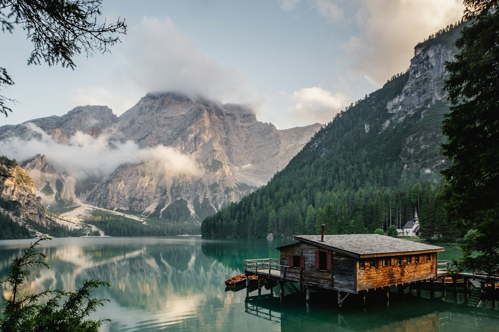 Mountains reflected in a lake, saved as visual inspiration
